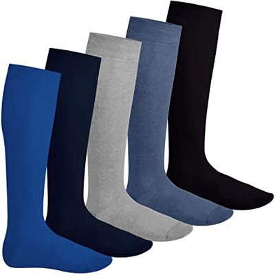 Footstar 5 paires EVERYDAY! chaussettes de genou unisexe couleur bleu jeans 43-46 - Publicité Footstar 5 paires EVERYDAY! chaussettes de genou unisexe couleur bleu jeans 43-46 - Publicité