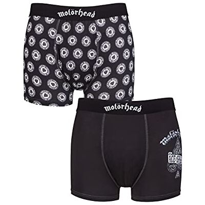 SockShop Hommes Motorhead Exclusif à Coffret Cadeau Rock Classique Lourd Métal Boxer caleçon Paquet de 2 Noir S - Publicité SockShop Hommes Motorhead Exclusif à Coffret Cadeau Rock Classique Lourd Métal Boxer caleçon Paquet de 2 Noir S - Publicité