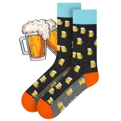 soxo Biere Cadeau Original Chaussettes Homme Fantaisie 40-45 Socks Hautes En Coton, Motif Bierre Drôle, Idée Utile Pour Anniversaire - Publicité soxo Biere Cadeau Original Chaussettes Homme Fantaisie 40-45 Socks Hautes En Coton, Motif Bierre Drôle, Idée Utile Pour Anniversaire - Publicité