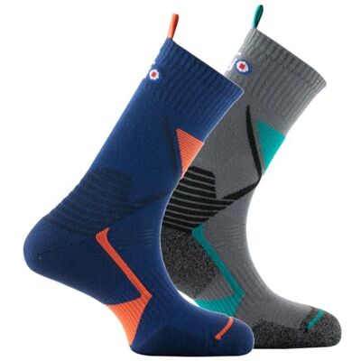 Thyo Lot de 2 paires de Mi-chaussettes Trek Snap Hook & Dry - Publicité Thyo Lot de 2 paires de Mi-chaussettes Trek Snap Hook & Dry - Publicité