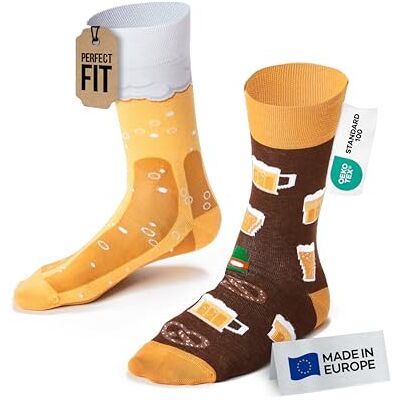 Many Mornings Craft Beer Chaussettes dépareillées Homme - Publicité Many Mornings Craft Beer Chaussettes dépareillées Homme - Publicité