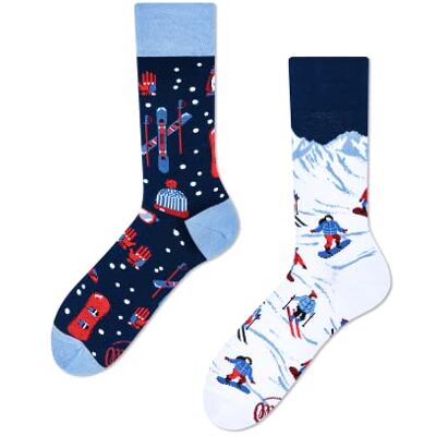 Many Mornings Alpine Ski Chaussettes dépareillées, Multi-Color, 39-42 Mixte - Publicité Many Mornings Alpine Ski Chaussettes dépareillées, Multi-Color, 39-42 Mixte - Publicité