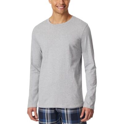 Schiesser Herren Schlafshirt Kurzarm Rundhals Bio-Baumwolle-Mix + Relax Haut de Pijama, Gris chiné_, 50 Hommes - Publicité Schiesser Herren Schlafshirt Kurzarm Rundhals Bio-Baumwolle-Mix + Relax Haut de Pijama, Gris chiné_, 50 Hommes - Publicité