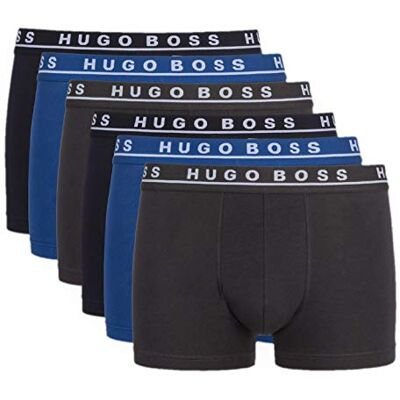 Hugo Boss 50325403 10146061 Lot de 6 boxers pour homme Bleu Medium - Publicité Hugo Boss 50325403 10146061 Lot de 6 boxers pour homme Bleu Medium - Publicité
