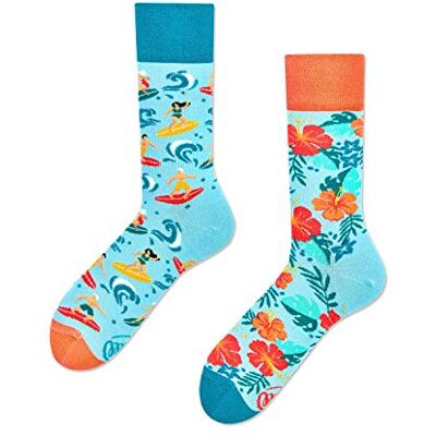 Many Mornings Chaussettes colorées inégales avec motif naturel Chaussettes amusantes unisexes avec plantes Chaussettes confortables en coton Idée cadeau pour les amoureux de la nature, Aloha - Publicité Many Mornings Chaussettes colorées inégales avec motif naturel Chaussettes amusantes unisexes avec plantes Chaussettes confortables en coton Idée cadeau pour les amoureux de la nature, Aloha - Publicité