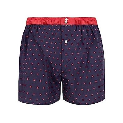 ARTHUR Caleçon Homme avec Maintien Intégré 100% Coton Respirant & Doux sous-vêtement Homme à Motifs Marine à Cœur Rouge Taille S - Publicité ARTHUR Caleçon Homme avec Maintien Intégré 100% Coton Respirant & Doux sous-vêtement Homme à Motifs Marine à Cœur Rouge Taille S - Publicité