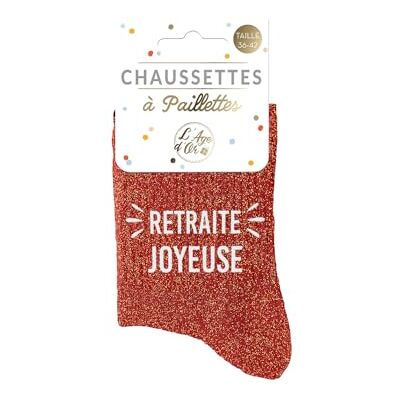 STC Chaussettes a paillettes retraite - Publicité STC Chaussettes a paillettes retraite - Publicité