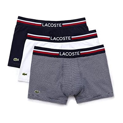 Lacoste Homme Boxers , Monsieur Ensemble de 3,sous-vêtements,Pantalons,Shorts,sous-vêtements,Basiques,Courts,Navy Blue/White (525),Small (S) - Publicité Lacoste Homme Boxers , Monsieur Ensemble de 3,sous-vêtements,Pantalons,Shorts,sous-vêtements,Basiques,Courts,Navy Blue/White (525),Small (S) - Publicité