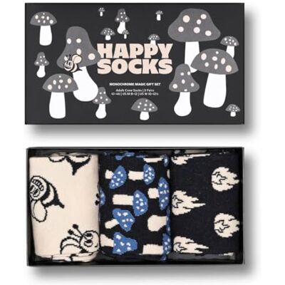 Happy Socks Lot de 3 coffrets cadeaux unisexe Monochrome Magic - Publicité Happy Socks Lot de 3 coffrets cadeaux unisexe Monochrome Magic - Publicité