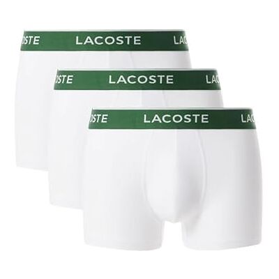 Lacoste 3-Pack Stretch Cotton Boxers pour Homme Blanc S - Publicité Lacoste 3-Pack Stretch Cotton Boxers pour Homme Blanc S - Publicité