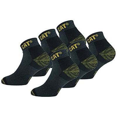 Caterpillar Premium Sneaker 6 Paires de chaussettes sneaker de sécurité au travail pour hommes, double renfort sur la pointe et le talon, Coton d'excellente qualité (Anthracite, 43-46) - Publicité Caterpillar Premium Sneaker 6 Paires de chaussettes sneaker de sécurité au travail pour hommes, double renfort sur la pointe et le talon, Coton d'excellente qualité (Anthracite, 43-46) - Publicité