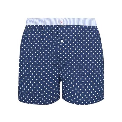 ARTHUR Caleçon Homme avec Maintien Intégré 100% Coton Respirant & Doux sous-vêtement Homme à Motifs Marine à Pois Blanc Taille XXL - Publicité ARTHUR Caleçon Homme avec Maintien Intégré 100% Coton Respirant & Doux sous-vêtement Homme à Motifs Marine à Pois Blanc Taille XXL - Publicité
