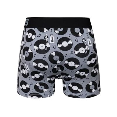 Dedoles Boxer Homme & Garçon sous-vêtements Caleçon Coton Beaucoup Designs Amusants Hockey Barbecue Football Citron Lime Cadeau, Couleur: Gris, Motif: Disques vinyles (Boxers), Taille: 2XL - Publicité Dedoles Boxer Homme & Garçon sous-vêtements Caleçon Coton Beaucoup Designs Amusants Hockey Barbecue Football Citron Lime Cadeau, Couleur: Gris, Motif: Disques vinyles (Boxers), Taille: 2XL - Publicité