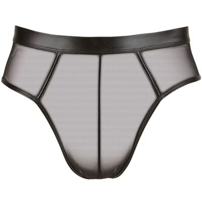 Svenjoyment Wetlook Slip avec Dos Ouvert Noir Taille M - Publicité Svenjoyment Wetlook Slip avec Dos Ouvert Noir Taille M - Publicité