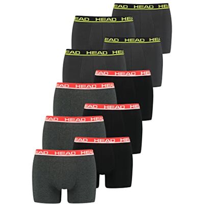 HEAD Hommes Boxer Boxer-shorts Sous-vêtement Pack De 10 En Beaucoup De Couleurs - Publicité HEAD Hommes Boxer Boxer-shorts Sous-vêtement Pack De 10 En Beaucoup De Couleurs - Publicité