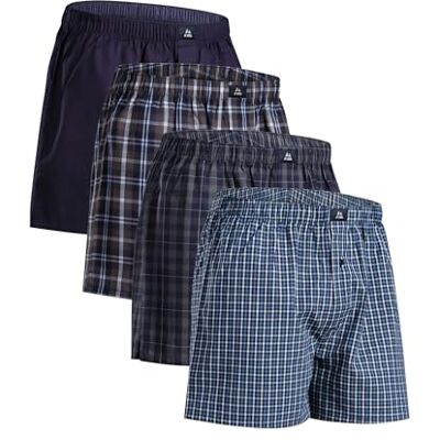 DANISH ENDURANCE Boxers Tissés 100% Coton Bio, Caleçon Americain pour Hommes, Coupe Ample, Lot de 4 ou 6 - Publicité DANISH ENDURANCE Boxers Tissés 100% Coton Bio, Caleçon Americain pour Hommes, Coupe Ample, Lot de 4 ou 6 - Publicité