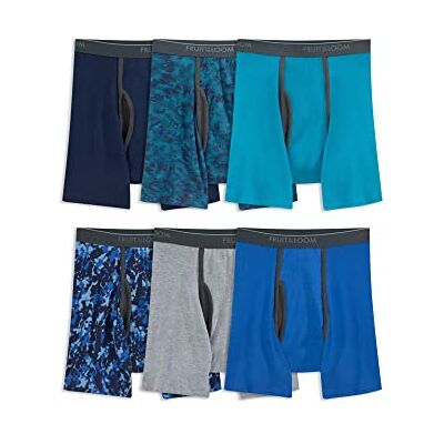 Fruit of The Loom Men's Coolzone Boxer Briefs, Moisture Wicking & Breathable, Assorted Color Multipacks Slip Homme (Lot de 6) - Publicité Fruit of The Loom Men's Coolzone Boxer Briefs, Moisture Wicking & Breathable, Assorted Color Multipacks Slip Homme (Lot de 6) - Publicité