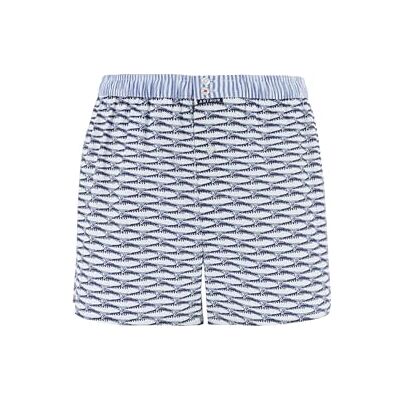ARTHUR Caleçon Homme Motifs Sardines Bleu et Blanc Taille L - Publicité ARTHUR Caleçon Homme Motifs Sardines Bleu et Blanc Taille L - Publicité