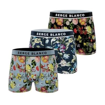 Serge Blanco Caleçon Boxer Homme Sport, Lot de 3, Noir A3 (M) - Publicité Serge Blanco Caleçon Boxer Homme Sport, Lot de 3, Noir A3 (M) - Publicité