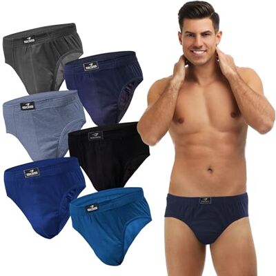 SGS Lot de 6 à 12 Calecon Homme Confortables en Coton pour Hommes Slip Homme, sous-Vêtements Respirants et Doux Tailles S à XXL, Multicolores - Publicité SGS Lot de 6 à 12 Calecon Homme Confortables en Coton pour Hommes Slip Homme, sous-Vêtements Respirants et Doux Tailles S à XXL, Multicolores - Publicité