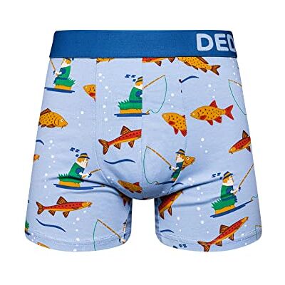 Dedoles Boxer Homme & Garçon sous-vêtements Caleçon Coton Beaucoup Designs Amusants, Couleur: Bleu, désign: Pêche (Boxers), Taille: XXL - Publicité Dedoles Boxer Homme & Garçon sous-vêtements Caleçon Coton Beaucoup Designs Amusants, Couleur: Bleu, désign: Pêche (Boxers), Taille: XXL - Publicité
