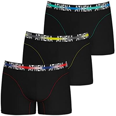 Athena Lot de 3 Boxers Homme Endurance 24h Coton Stretch Traitement Anti-Bactérien, Coupe Sport, Triple Couture, Doublure à l’Avant Label Oeko-TEX® Standard 100 - Publicité Athena Lot de 3 Boxers Homme Endurance 24h Coton Stretch Traitement Anti-Bactérien, Coupe Sport, Triple Couture, Doublure à l’Avant Label Oeko-TEX® Standard 100 - Publicité
