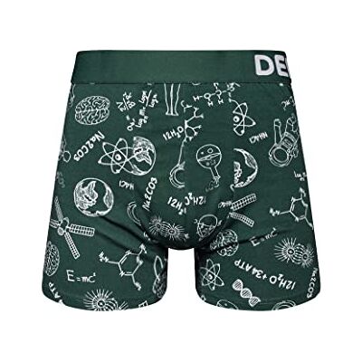 Dedoles Boxer Homme & Garçon sous-vêtements Caleçon Coton Beaucoup Designs Amusants, Couleur: Vert, désign: Physique Contre Chimie (Boxers), Taille: XXL - Publicité Dedoles Boxer Homme & Garçon sous-vêtements Caleçon Coton Beaucoup Designs Amusants, Couleur: Vert, désign: Physique Contre Chimie (Boxers), Taille: XXL - Publicité