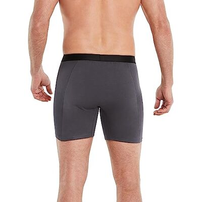 FINN Boxer Anti-Transpiration Homme Protection Contre Les Taches de Sueur et Les Odeurs de Transpiration Caleçon Contre la Forte Transpiration des Fesses Gris L - Publicité FINN Boxer Anti-Transpiration Homme Protection Contre Les Taches de Sueur et Les Odeurs de Transpiration Caleçon Contre la Forte Transpiration des Fesses Gris L - Publicité