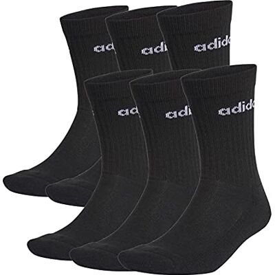 Adidas Chaussettes Unisexe 3 Bandes Crew – Lot de 6, Noir2, 42-44 - Publicité Adidas Chaussettes Unisexe 3 Bandes Crew – Lot de 6, Noir2, 42-44 - Publicité
