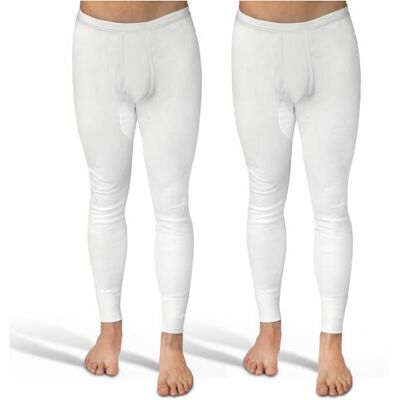 SES caleçon Long Coton, Pack de 2 caleçons Longs Hommes en côtes Doubles, Taille XXL, avec Braguette et Ceinture Douce, en Coton/calson Long pour Homme Blanc Jambes Longues - Publicité SES caleçon Long Coton, Pack de 2 caleçons Longs Hommes en côtes Doubles, Taille XXL, avec Braguette et Ceinture Douce, en Coton/calson Long pour Homme Blanc Jambes Longues - Publicité