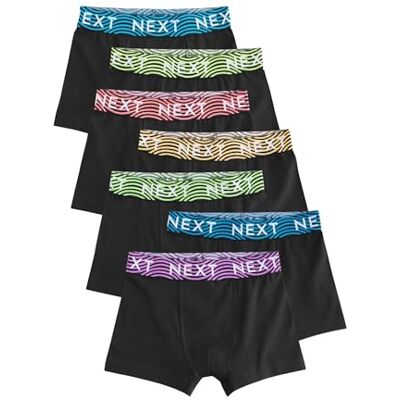 NEXT Garçon Boxer, Lot de 7 Coupe standard, Taille mi-haute - Publicité NEXT Garçon Boxer, Lot de 7 Coupe standard, Taille mi-haute - Publicité