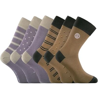 Serge Blanco Chaussettes Homme 39-42, Coton Peigné Lot de 6, Gris EC - Publicité Serge Blanco Chaussettes Homme 39-42, Coton Peigné Lot de 6, Gris EC - Publicité