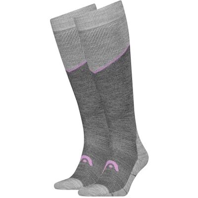 HEAD - Skisokken Kneehigh - Gris clair Mélange - Chaussettes - Publicité HEAD - Skisokken Kneehigh - Gris clair Mélange - Chaussettes - Publicité