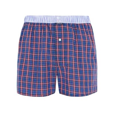 ARTHUR Caleçon Homme Tartan Marine et Rouge, Taille S - Publicité ARTHUR Caleçon Homme Tartan Marine et Rouge, Taille S - Publicité