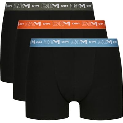 DIM. Lot de 3 Boxers Homme Coton Stretch Respirant Maintien Optimal sans Étiquette - Publicité DIM. Lot de 3 Boxers Homme Coton Stretch Respirant Maintien Optimal sans Étiquette - Publicité