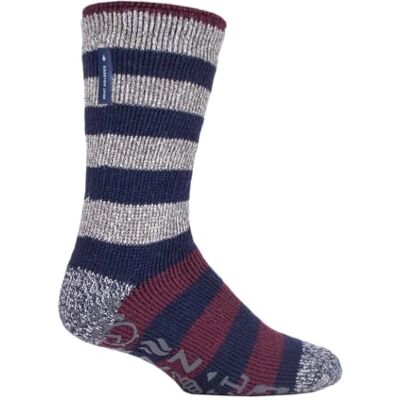 HEAT HOLDERS Homme Hiver Chaudes Epaisse Antiderapantes Chaussettes avec Rayures (Rayure grise (Oakley), 39-45 EU) - Publicité HEAT HOLDERS Homme Hiver Chaudes Epaisse Antiderapantes Chaussettes avec Rayures (Rayure grise (Oakley), 39-45 EU) - Publicité