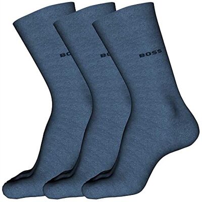 BOSS 3P RS Uni Colors CC Chaussettes, Open Blue467, 39-42 (Lot de 3) Men - Publicité BOSS 3P RS Uni Colors CC Chaussettes, Open Blue467, 39-42 (Lot de 3) Men - Publicité