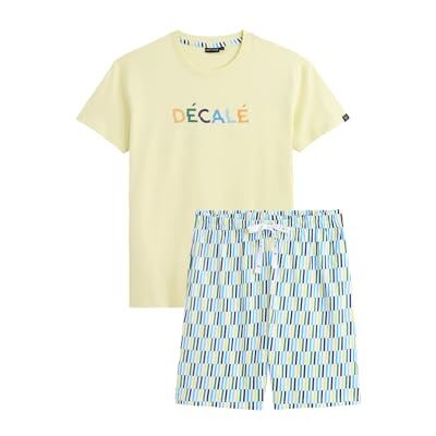 ARTHUR Pyjama Court Homme 100% Coton Jersey Ensemble Manches Courtes & Short à Motifs Décalé Multicolore Léger, Doux et Respirant Taille XXL - Publicité ARTHUR Pyjama Court Homme 100% Coton Jersey Ensemble Manches Courtes & Short à Motifs Décalé Multicolore Léger, Doux et Respirant Taille XXL - Publicité