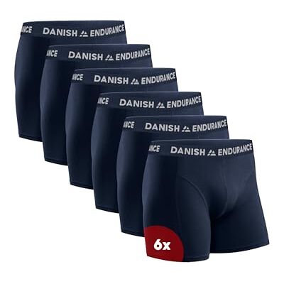 DANISH ENDURANCE Boxers Hommes, Caleçons en Coton Ultra Doux avec ou sans Braguette, Lot de 3, 6 ou 10, Bleu Marine, XXL - Publicité DANISH ENDURANCE Boxers Hommes, Caleçons en Coton Ultra Doux avec ou sans Braguette, Lot de 3, 6 ou 10, Bleu Marine, XXL - Publicité