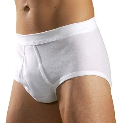HERMKO 3240 Lot de 3 Slip Homme avec Ouverture Fine côte en 100% Coton Biologique Lavable à 60°C Beaucoup Couleurs, Taille:8 (XXXXL), Mehrfarbig (Sortimente):Blanc - Publicité HERMKO 3240 Lot de 3 Slip Homme avec Ouverture Fine côte en 100% Coton Biologique Lavable à 60°C Beaucoup Couleurs, Taille:8 (XXXXL), Mehrfarbig (Sortimente):Blanc - Publicité