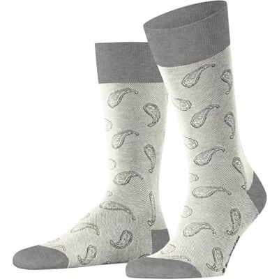 Burlington Paisley M So coton fantaisie 1 paire, Chaussettes Homme, Gris Light Grey 3400, 40-46 - Publicité Burlington Paisley M So coton fantaisie 1 paire, Chaussettes Homme, Gris Light Grey 3400, 40-46 - Publicité