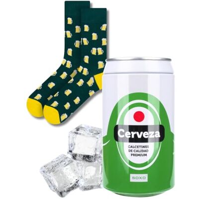 soxo Canette Bière Chaussettes Homme Weed Cadeau Drole Fantaisie Chaussette Cadeaux 40-45 Cerveza 1 Paire - Publicité soxo Canette Bière Chaussettes Homme Weed Cadeau Drole Fantaisie Chaussette Cadeaux 40-45 Cerveza 1 Paire - Publicité