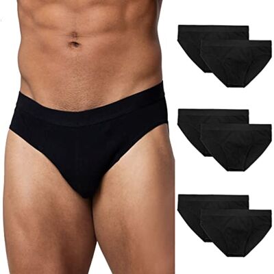 Snocks Slip Homme Coton Lot de 6 Caleçons 6 Slips Homme Boxer Noir Taille L (Large) Slip Homme sans Couture Noir sous-Vêtement pour Hommes Slip Uomo - Publicité Snocks Slip Homme Coton Lot de 6 Caleçons 6 Slips Homme Boxer Noir Taille L (Large) Slip Homme sans Couture Noir sous-Vêtement pour Hommes Slip Uomo - Publicité