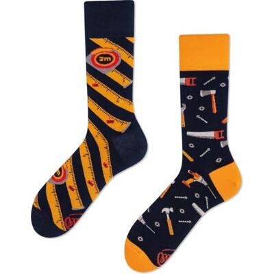Many Mornings The Handyman Chaussettes dépareillées, Multi-Color, 39-42 Mixte - Publicité Many Mornings The Handyman Chaussettes dépareillées, Multi-Color, 39-42 Mixte - Publicité