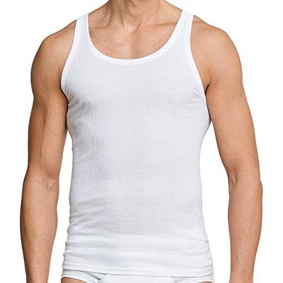 Schiesser de 4 Set Hommes Maillots de Corps, Achselhemden, Blanc, Côte Double Blanc, XXL / (8) - Publicité Schiesser de 4 Set Hommes Maillots de Corps, Achselhemden, Blanc, Côte Double Blanc, XXL / (8) - Publicité