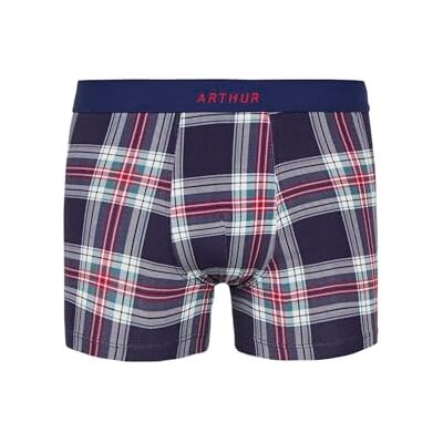 ARTHUR Boxer Homme Logan Tartan Écossais Bleu Marine Taille S - Publicité ARTHUR Boxer Homme Logan Tartan Écossais Bleu Marine Taille S - Publicité