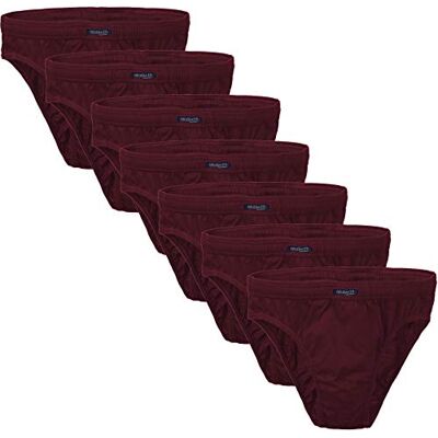 BRUBAKER Slip Homme Lot de 7 Coton 100% Bordeaux L - Publicité BRUBAKER Slip Homme Lot de 7 Coton 100% Bordeaux L - Publicité