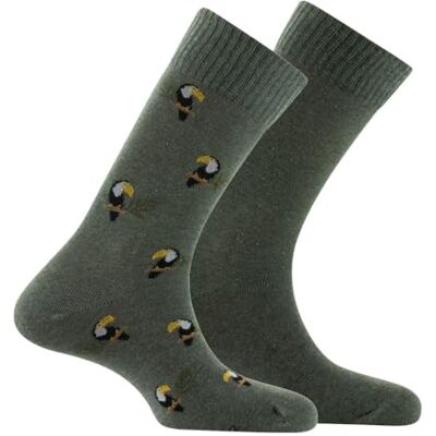 Kindy Lot de 2 paires de chaussettes en coton TOUCANS - Publicité Kindy Lot de 2 paires de chaussettes en coton TOUCANS - Publicité