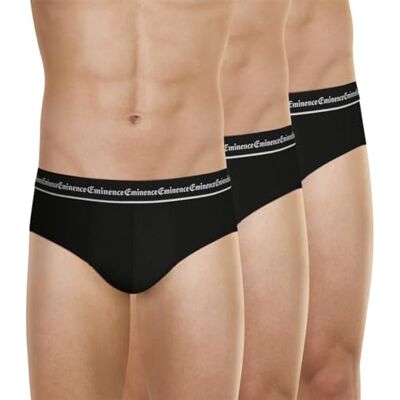 Eminence Lot de 3 Slips Homme Business Coton Premium Elasthanne Avant et Coutures Doublés Slips Stretch Label Oeko-TEX® Standard 100 Confort Optimal - Publicité Eminence Lot de 3 Slips Homme Business Coton Premium Elasthanne Avant et Coutures Doublés Slips Stretch Label Oeko-TEX® Standard 100 Confort Optimal - Publicité