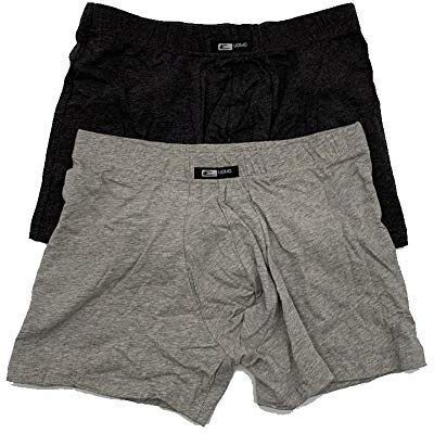 Cotonella 2397 Lot de 2 boxers pour homme en coton avec élastique intérieur, couleur grise, assortiment taille 8/3XL - Publicité Cotonella 2397 Lot de 2 boxers pour homme en coton avec élastique intérieur, couleur grise, assortiment taille 8/3XL - Publicité